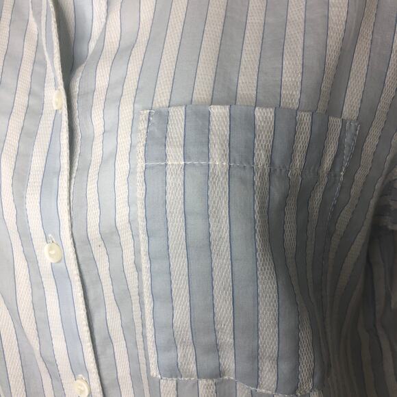Treasure & Bond Blue and White Stripe Shirt - Size Small - Picture 4 of 10